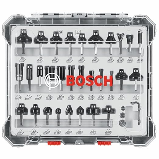 Bosch RBS030MBS 30 pc. Carbide-Tipped Wood Router Bit Set