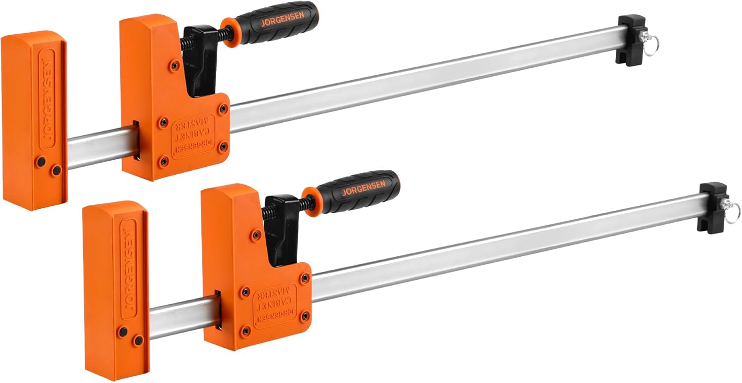 JORGENSEN 36-inch Bar Clamps, 90°Cabinet Master Parallel