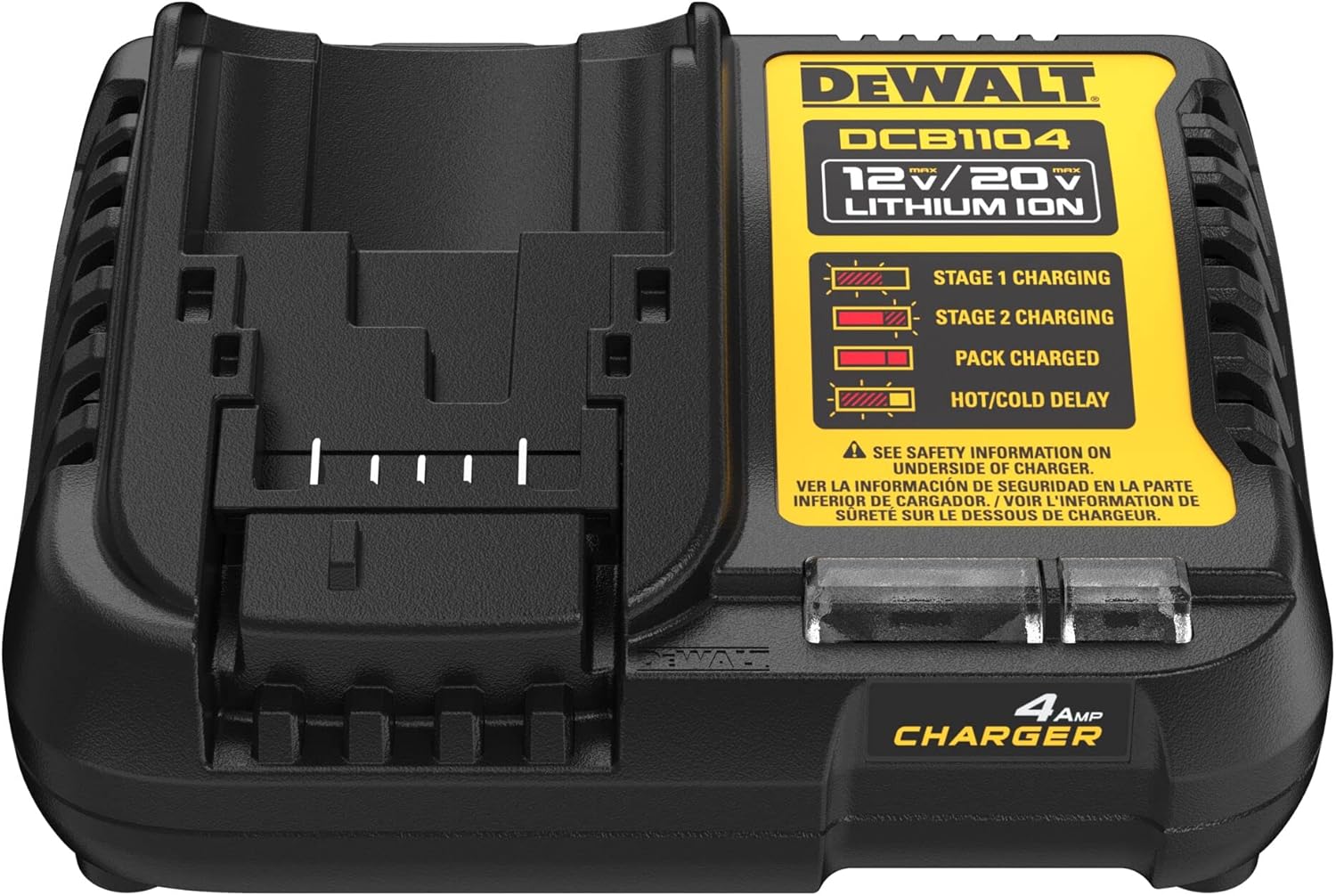 DEWALT (DCB1104) 12V MAX/20V MAX Lithium Ion Battery Charger