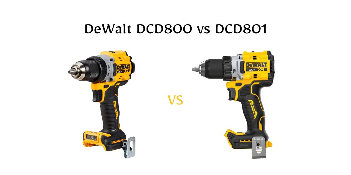 DeWalt DCD800 vs DCD801: same size, different strengths. Discover which compact DeWalt drill fits your projects best.