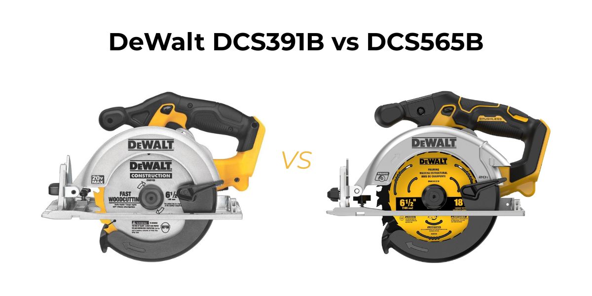 Confused between two DeWalt circular saws? DeWalt DCS391B vs DCS565B breaks down the real differences that matter.