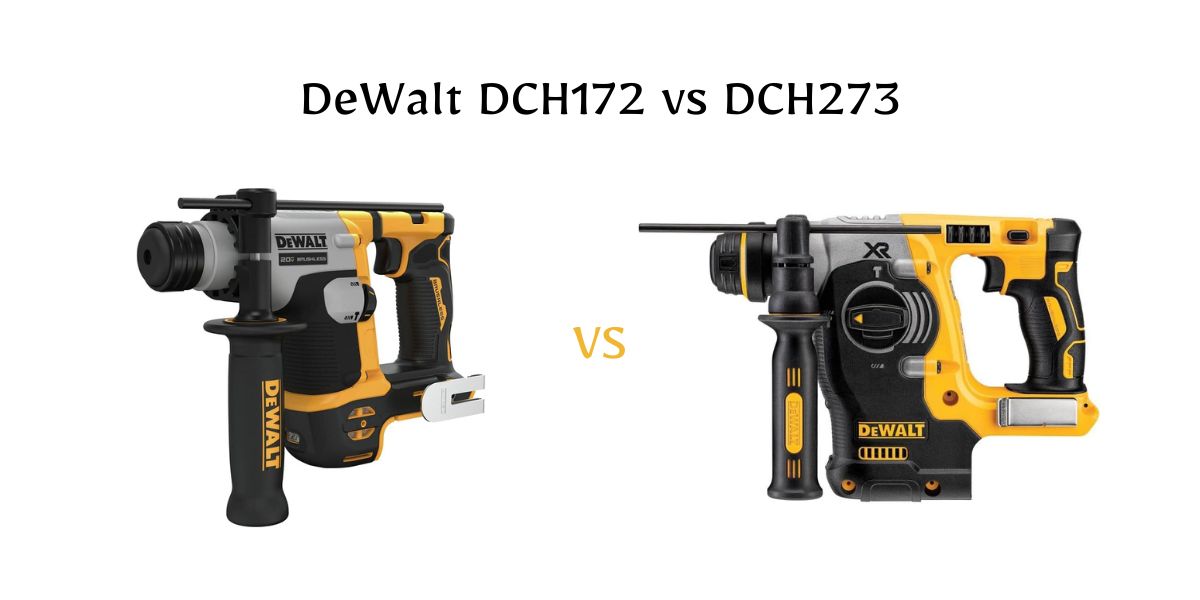 DeWalt DCH172 vs DCH273: same brand, very different performance. See which rotary hammer actually makes sense for your work and budget.