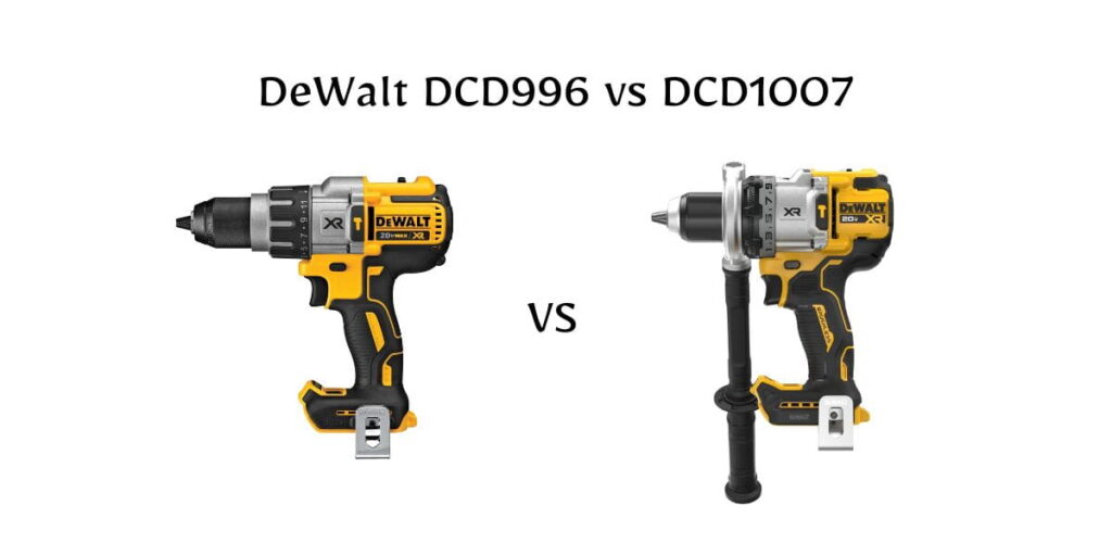 DeWalt DCD996 vs DCD1007: Which drill delivers better torque, battery life, and value? Find out here.